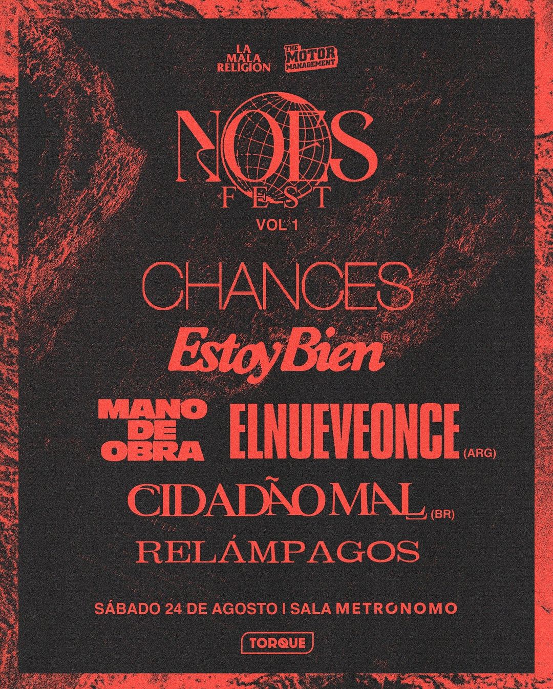 NOES Fest: Chances, Estoy Bien, Mano de Obra y más